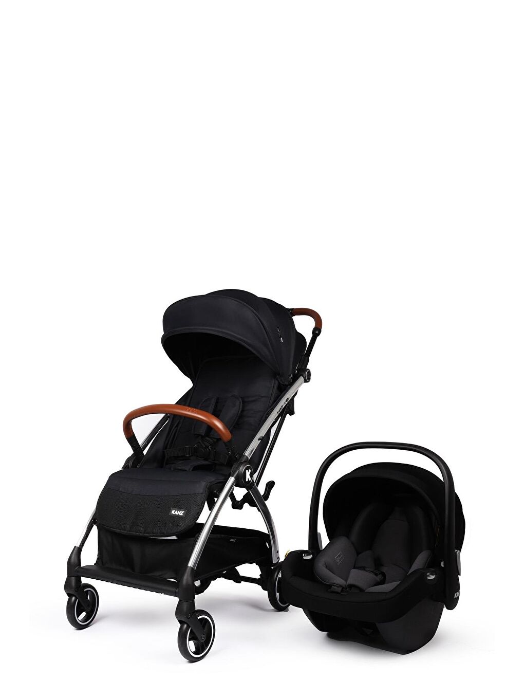 KANZ Xflip Autofold Travel Sistem Bebek Arabası Deeply Black