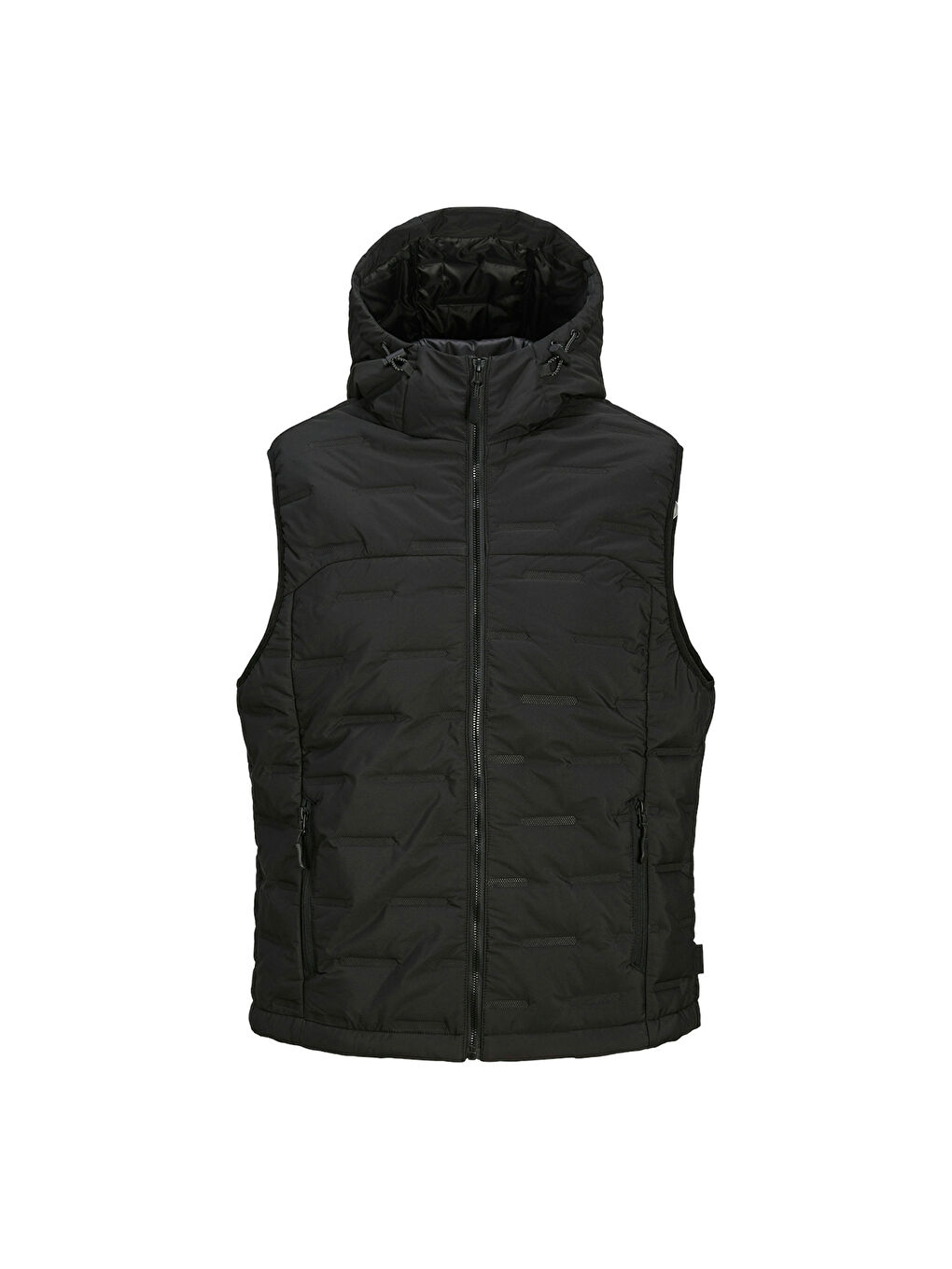 Jack & Jones Sonic Bodywarmer Hood Erkek Siyah Kapüşonlu Yelek