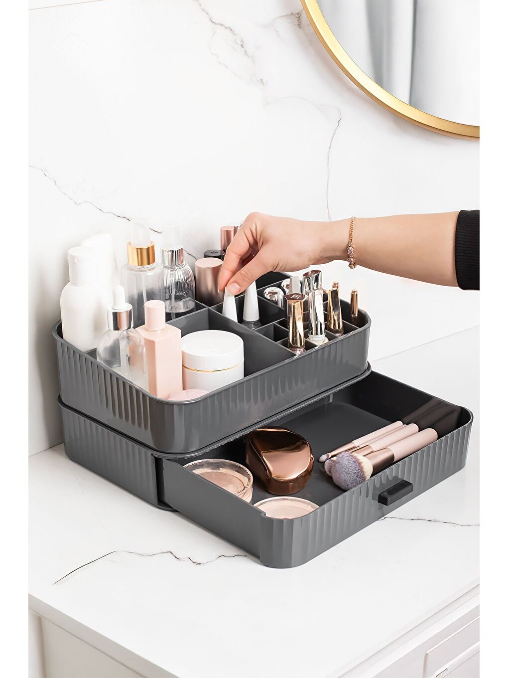 Antrasit 0619 Çekmeceli Organizer-2