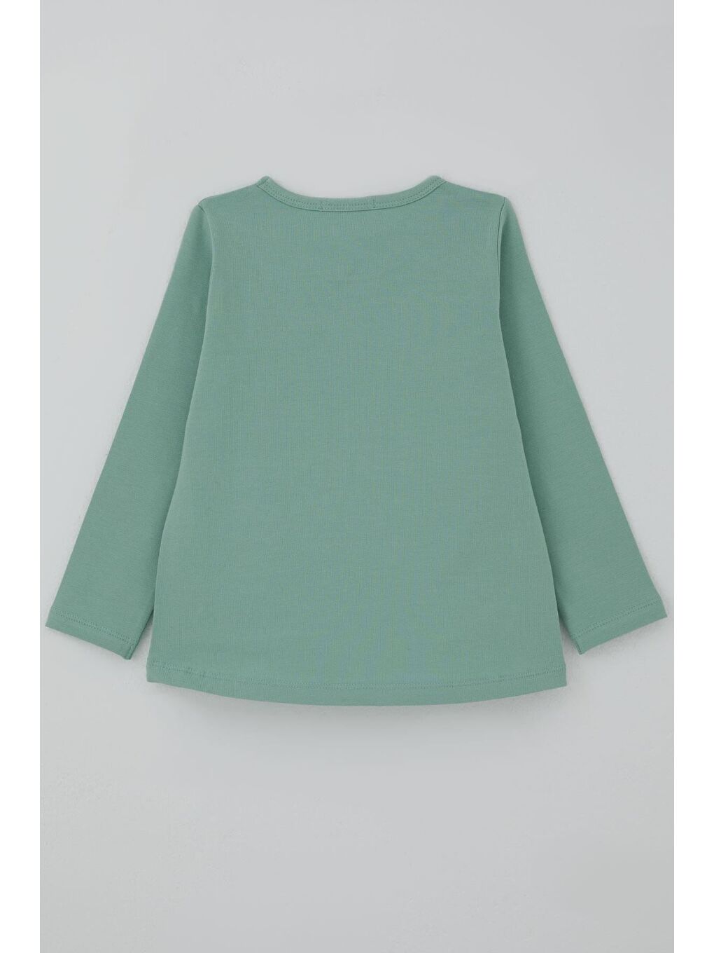 Turkuaz Kız Çocuk Uzun Kollu Tişört Arkadaş Temalı Minnoş Ayıcıklar Su Yeşili (3-8 Yaş)-2