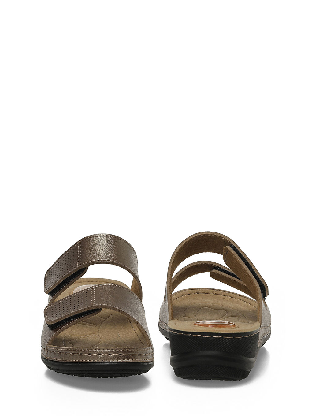 Sarı 166986.Z6FX Bronz Kadın Terlik-4