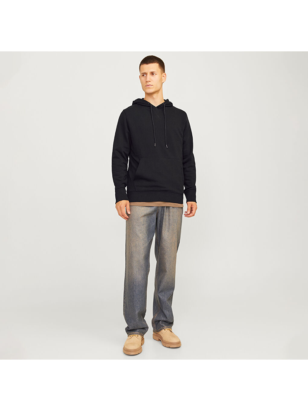 Jack & Jones Siyah Hood Paulos Erkek Siyah Kapüşonlu Sweatshirt - 2