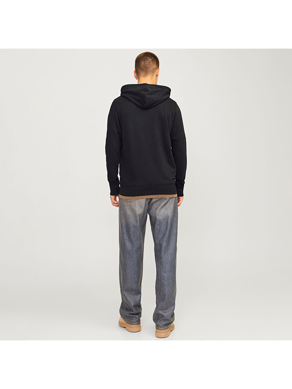 Jack & Jones Siyah Hood Paulos Erkek Siyah Kapüşonlu Sweatshirt - 4