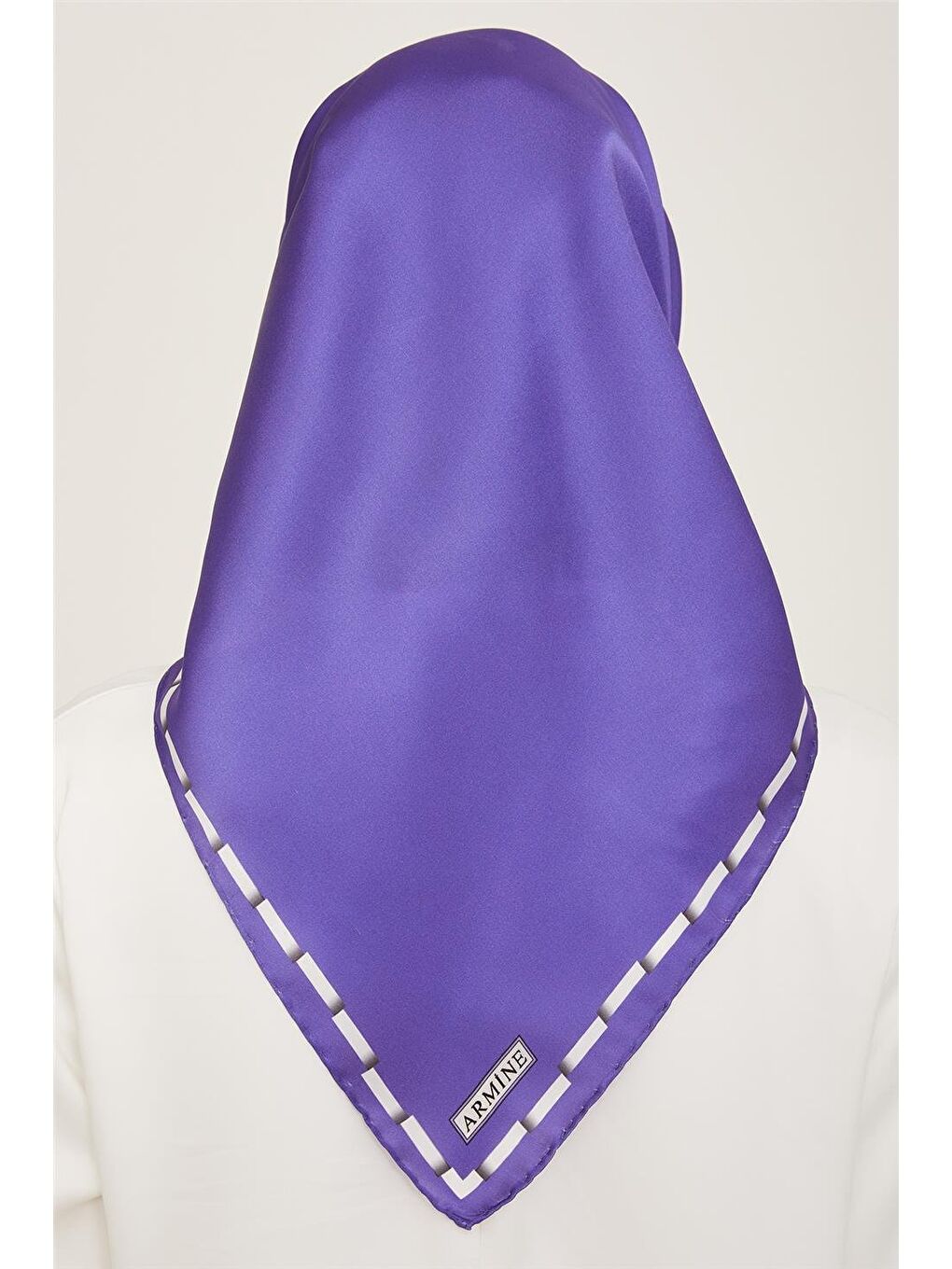 Karışık Monogram Desenli Sura İpek Eşarp 24Ya9166 85 56-3