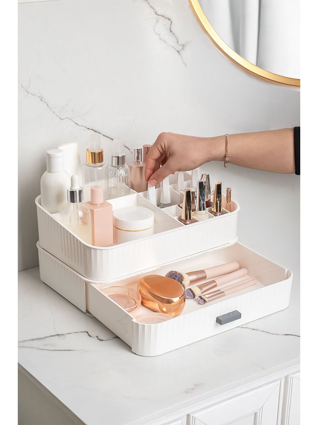 Beyaz 0619 Çekmeceli Organizer-1