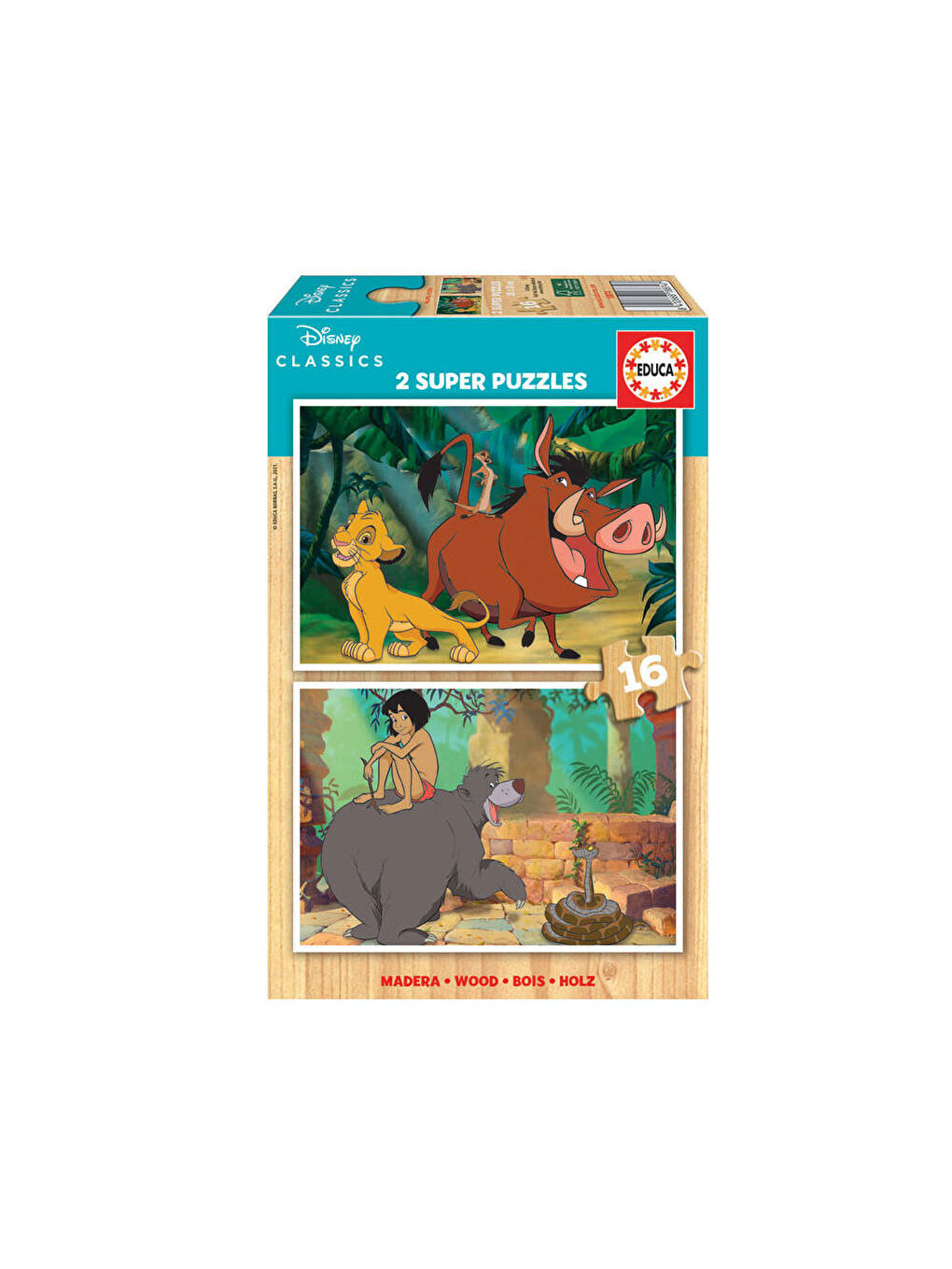 Çocuk Puzzle 2X16 Parça Classics 18874