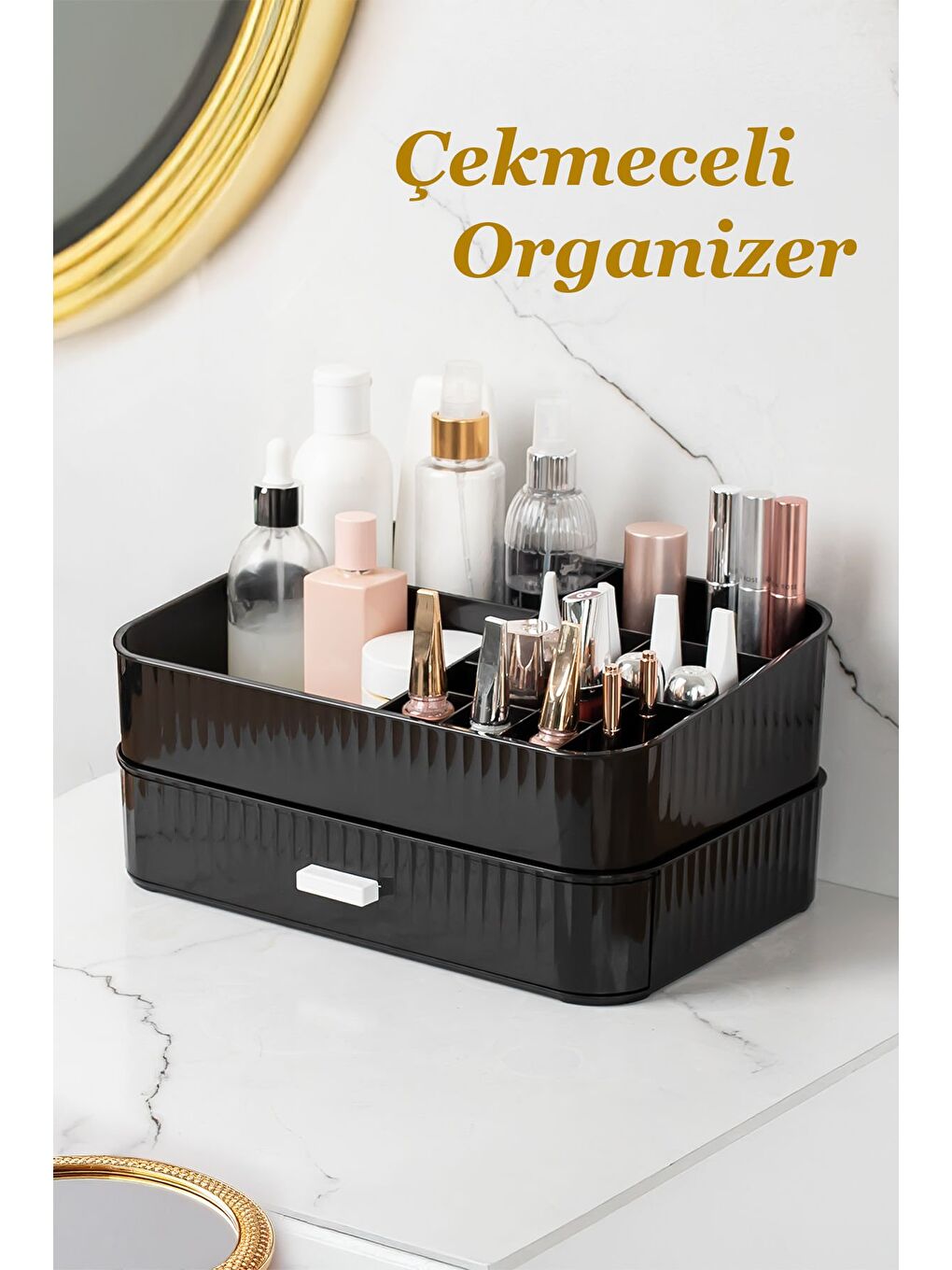 Siyah 0619 Çekmeceli Organizer