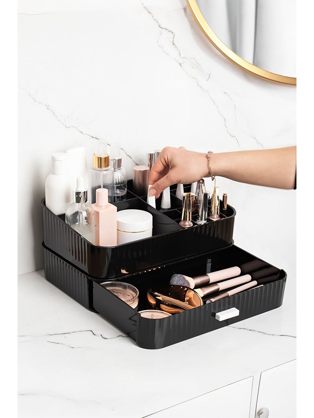 Siyah 0619 Çekmeceli Organizer-2