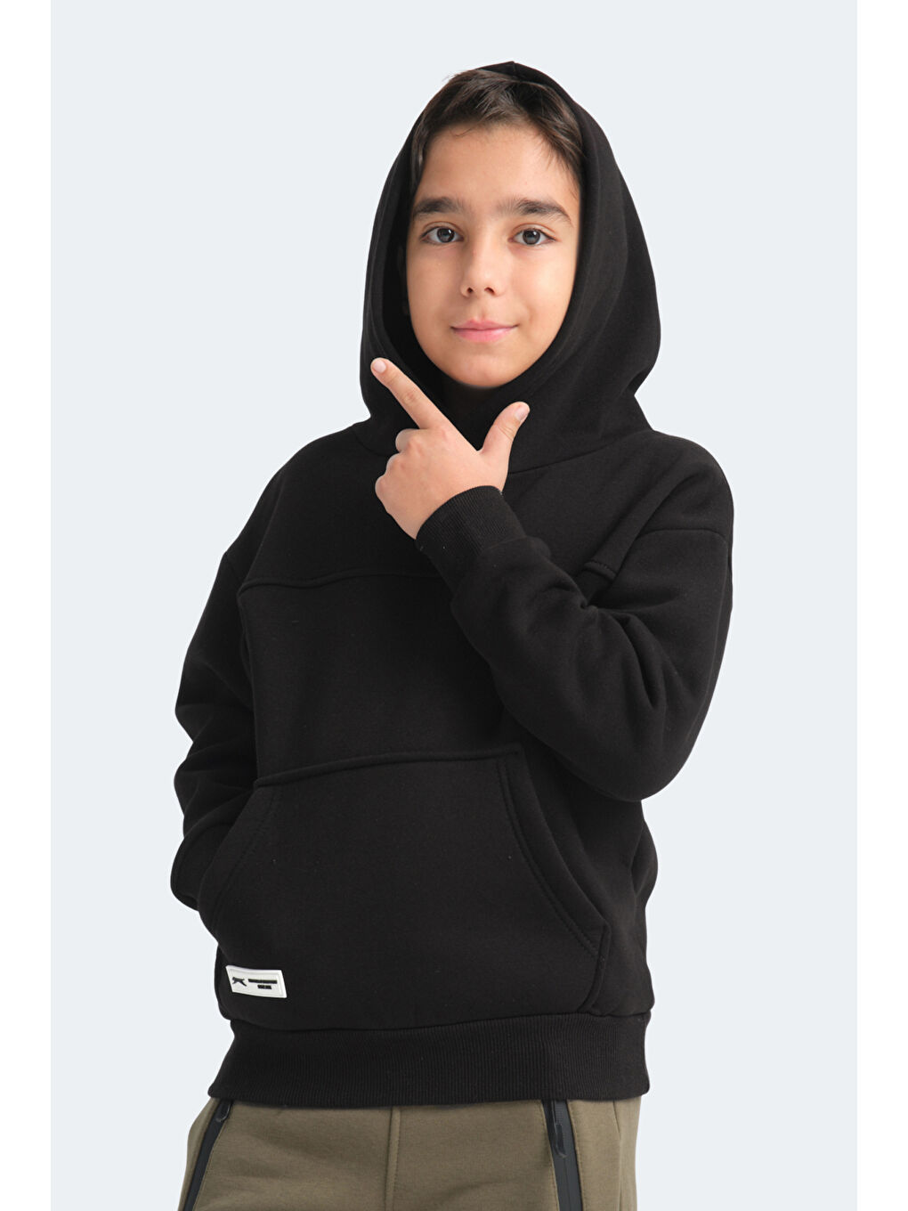 SLAZENGER LENE Unisex Çocuk Sweatshirt Siyah - 6