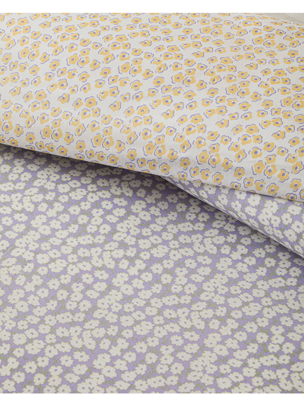 Daisy Touch Kolay Ütülenir Çift Kişilik Nevresim Seti 200x220 cm Lila-Turuncu-2