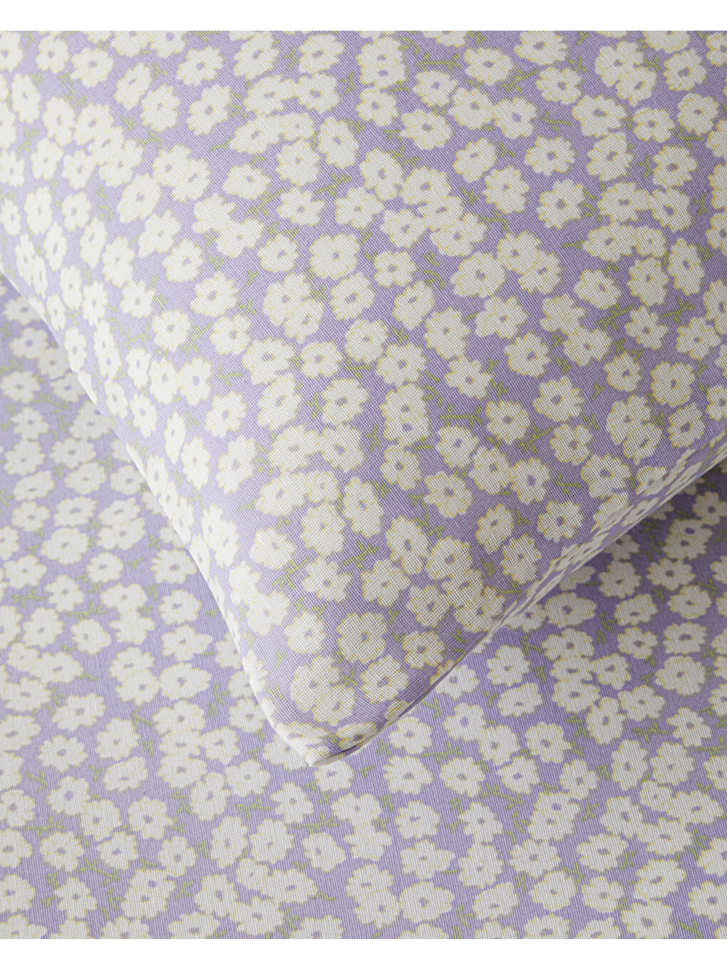 Daisy Touch Kolay Ütülenir Çift Kişilik Nevresim Seti 200x220 cm Lila-Turuncu-3
