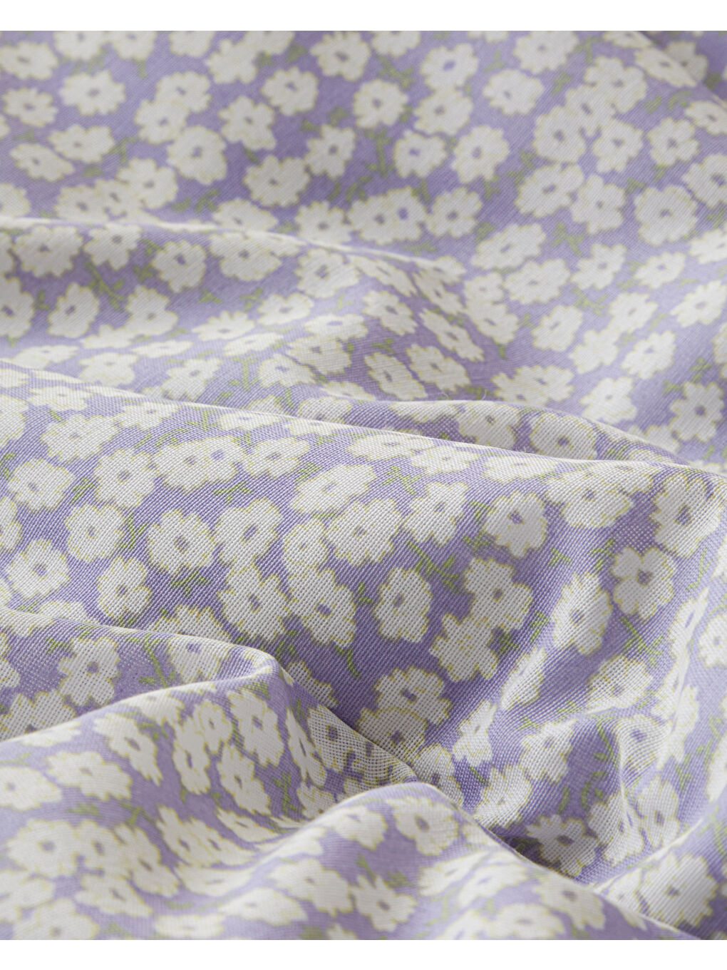 Daisy Touch Kolay Ütülenir Çift Kişilik Nevresim Seti 200x220 cm Lila-Turuncu-4