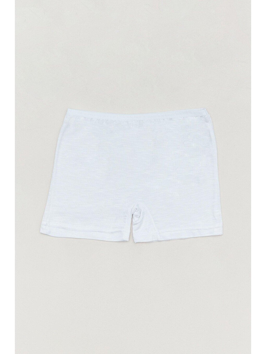 Beyaz Elastanlı Boxer