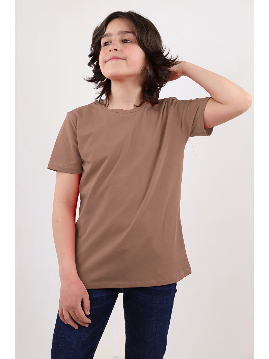 Kahverengi Erkek Çocuk Tişört-1