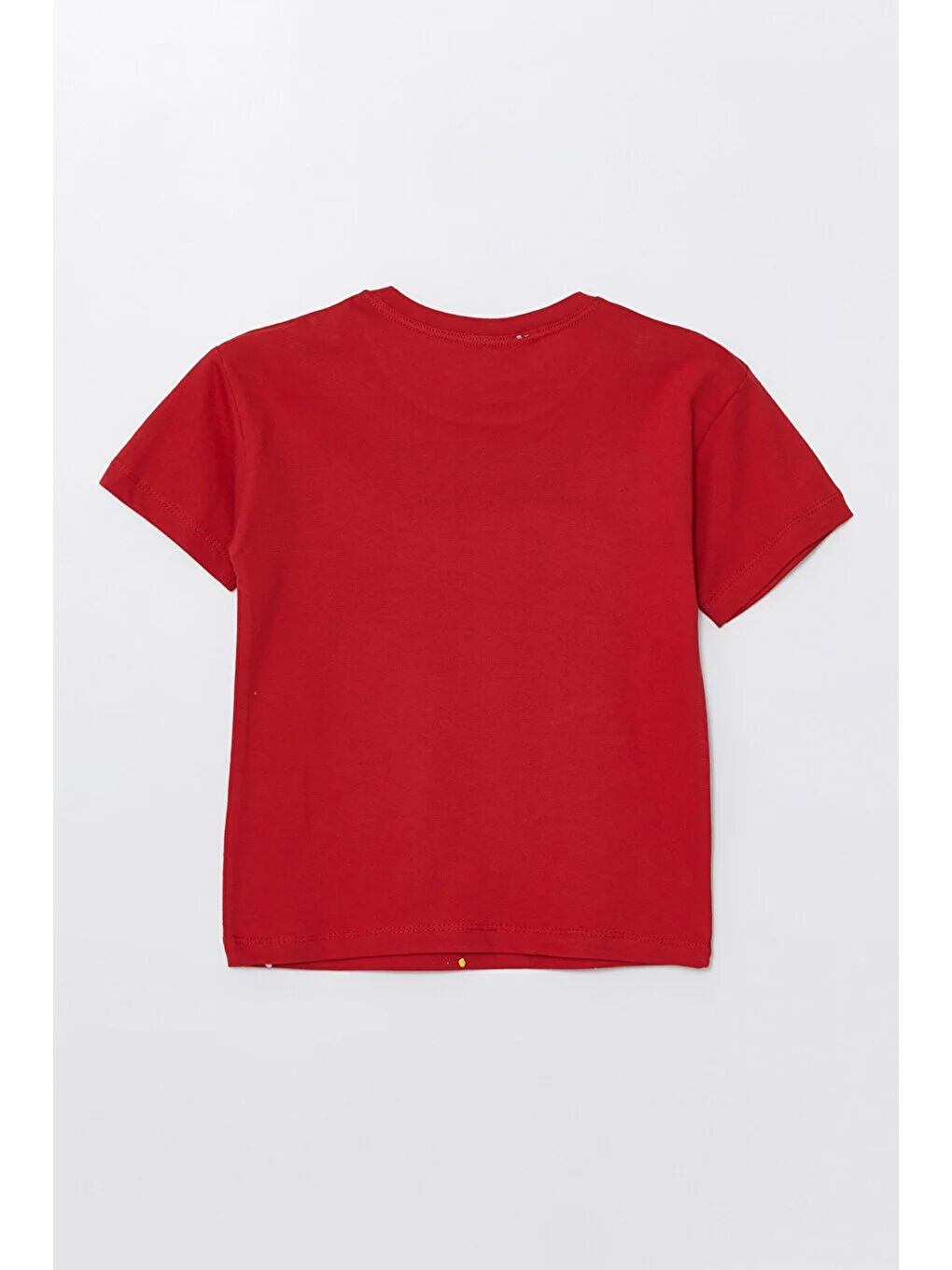 Kırmızı Run Baskılı Penye Şort- T-shirt Erkek Takım-1