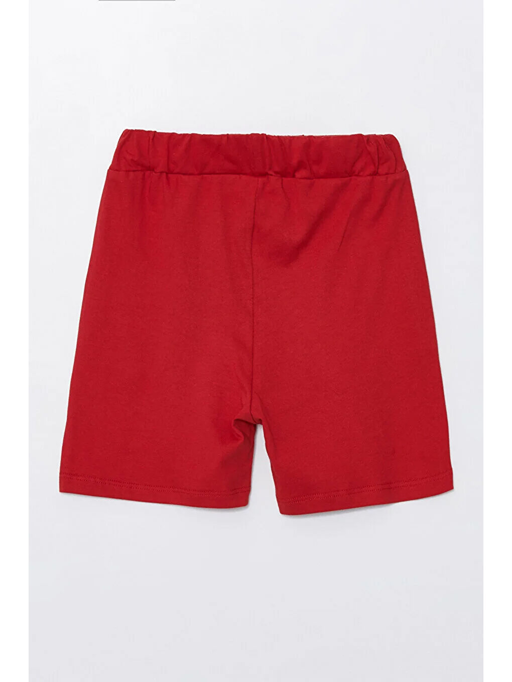 Kırmızı Run Baskılı Penye Şort- T-shirt Erkek Takım-2