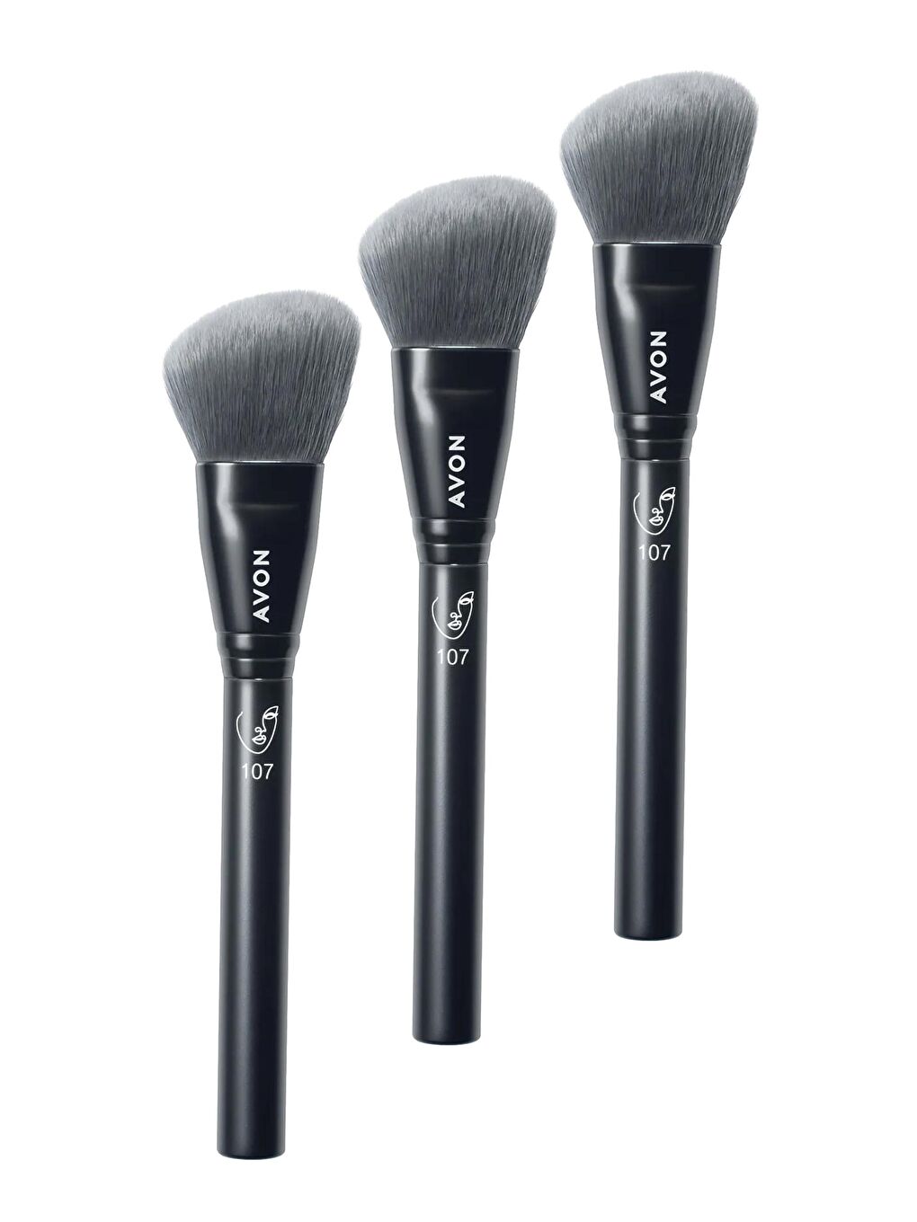 AVON Renksiz Angled Allık Fırçası 3'lü Set