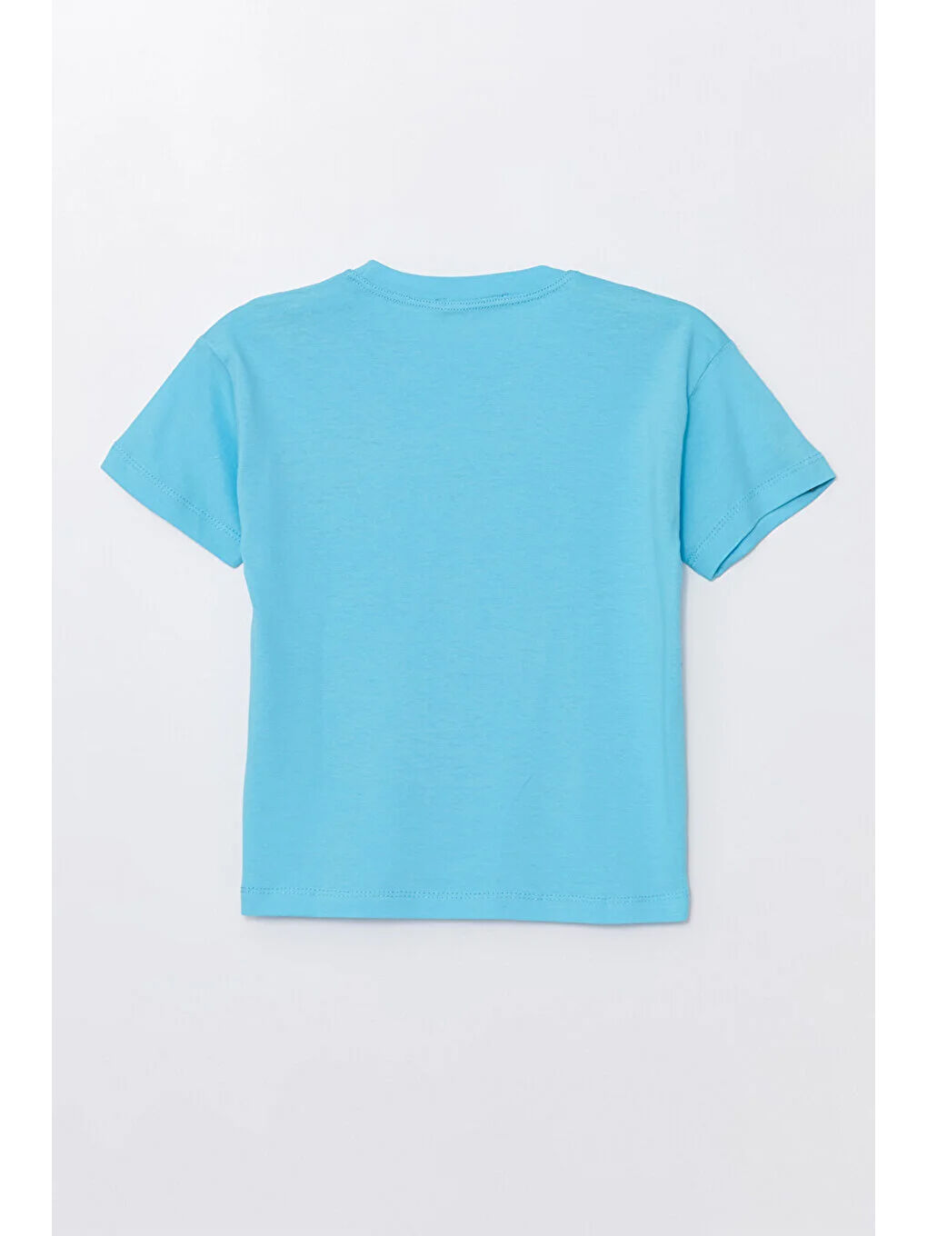 Mavi Run Baskılı Penye Şort- T-shirt Erkek Takım-2