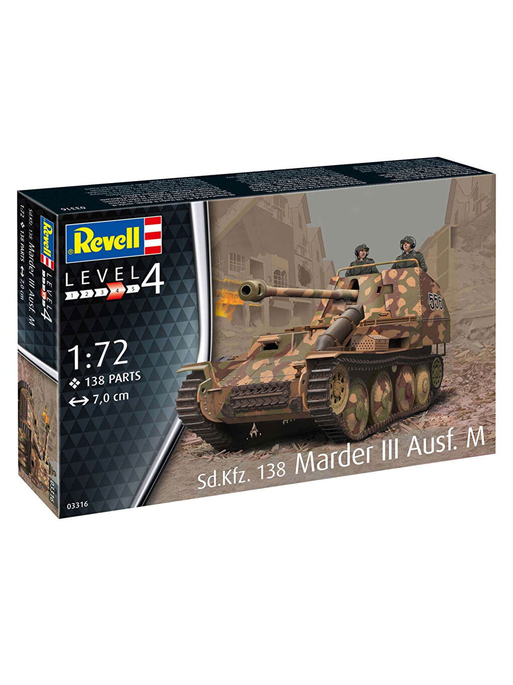 Revell Renksiz Maket Model Kit Sd Kfz 13+8 03316 - 3