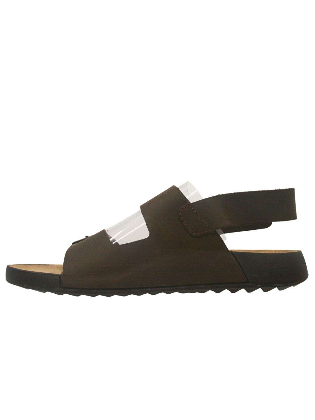 Kahverengi Deri Koyu Kahve Erkek Sandalet M7012CKO-2
