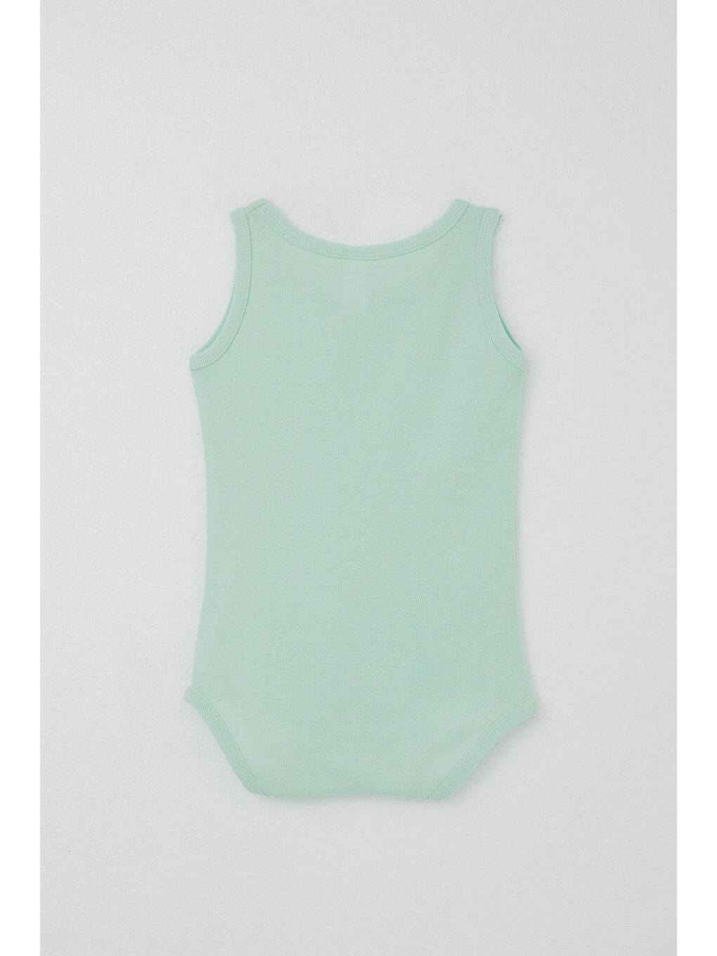 Turkuaz Erkek Bebek Çıtçıtlı Atlet Zıbın Body Basic Su Yeşili (9 Ay-1.5 Yaş)-1