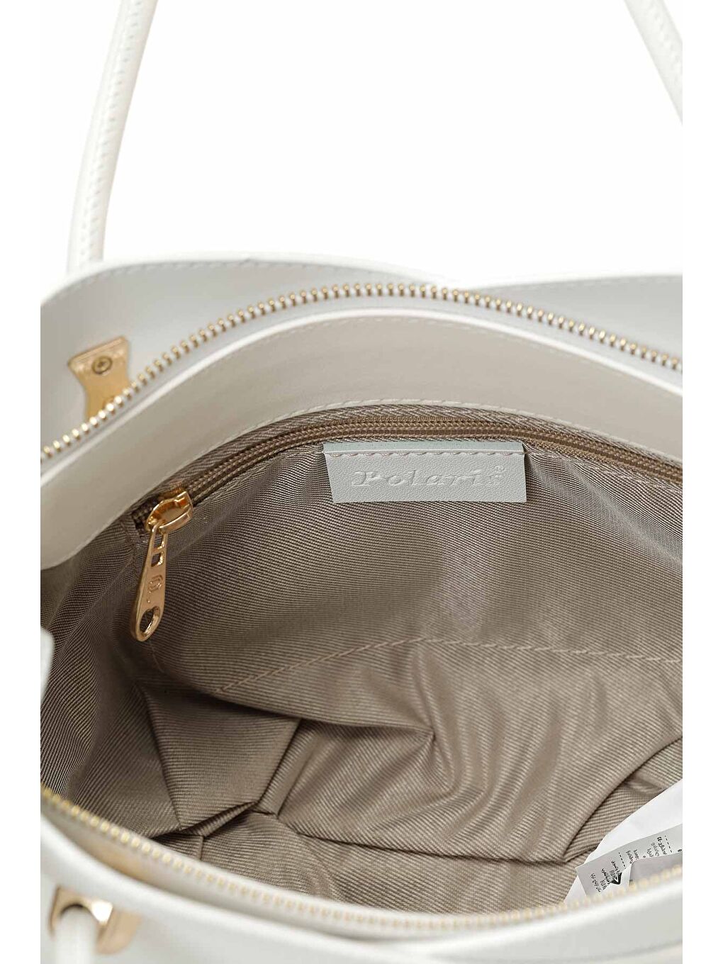 LAL FRM KL 6FX Beyaz Kadın Kol Çantası-3