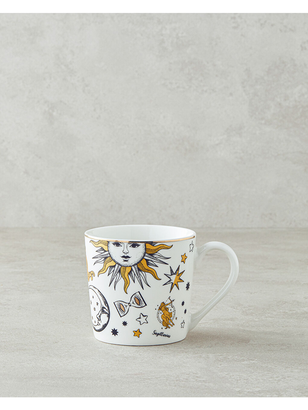 Talisman Spirit New Bone China Yılbaşı Kupa 370 ml Siyah-Beyaz-Gold