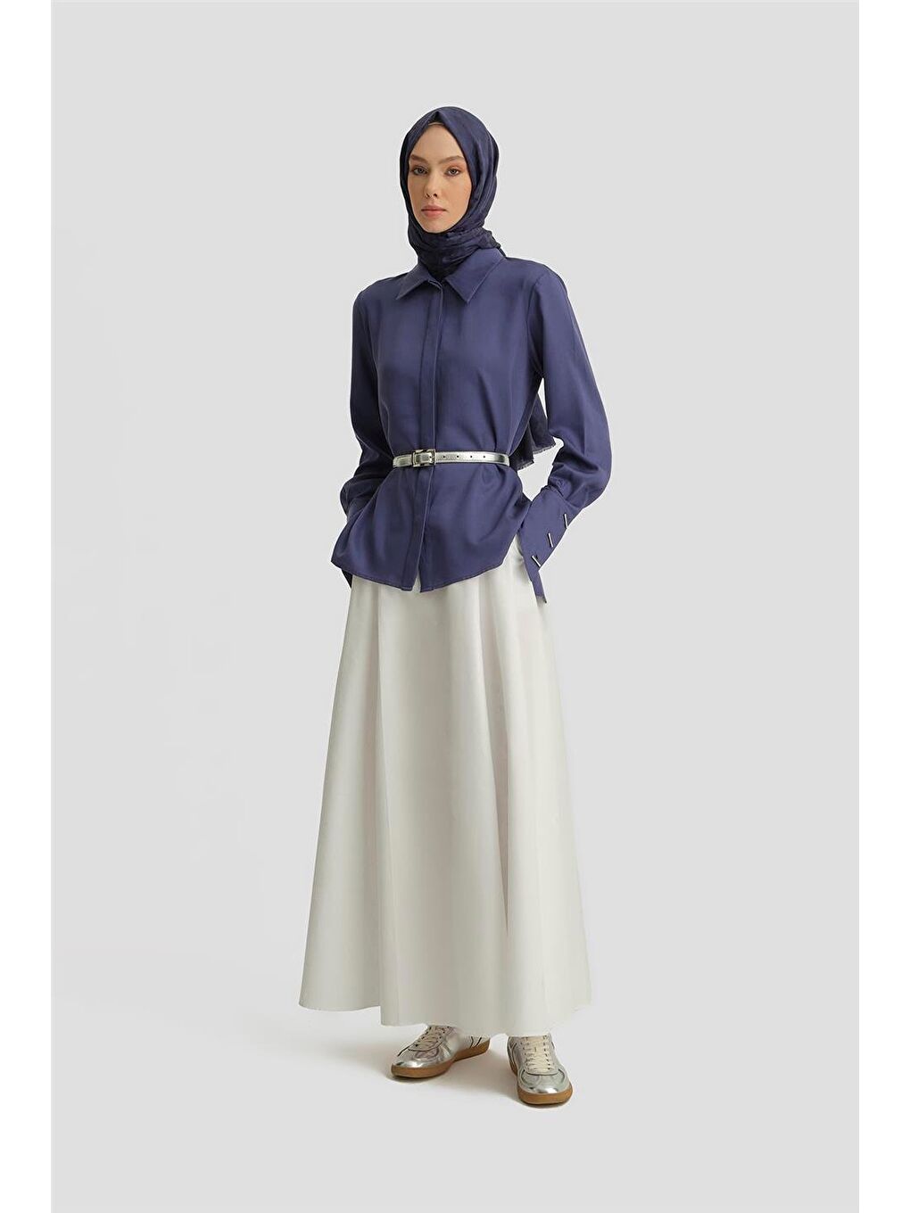 Mavi Lyocell Gömlek 25Y3720 Puslu Mor