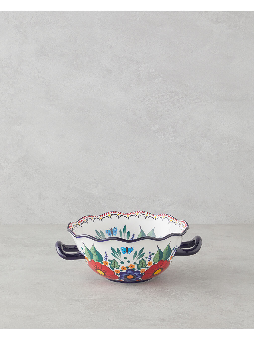 Beyaz Whimsy Stoneware Kase 26 cm Renkli