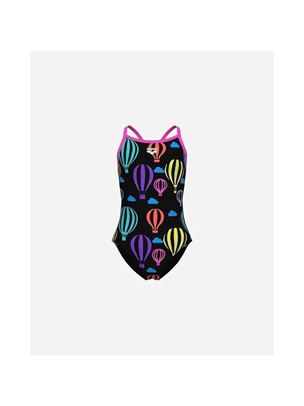 Arena Siyah Balloons Lightdrop Back Swimsuit Jr Black Multi/Shocking Pink 007919509