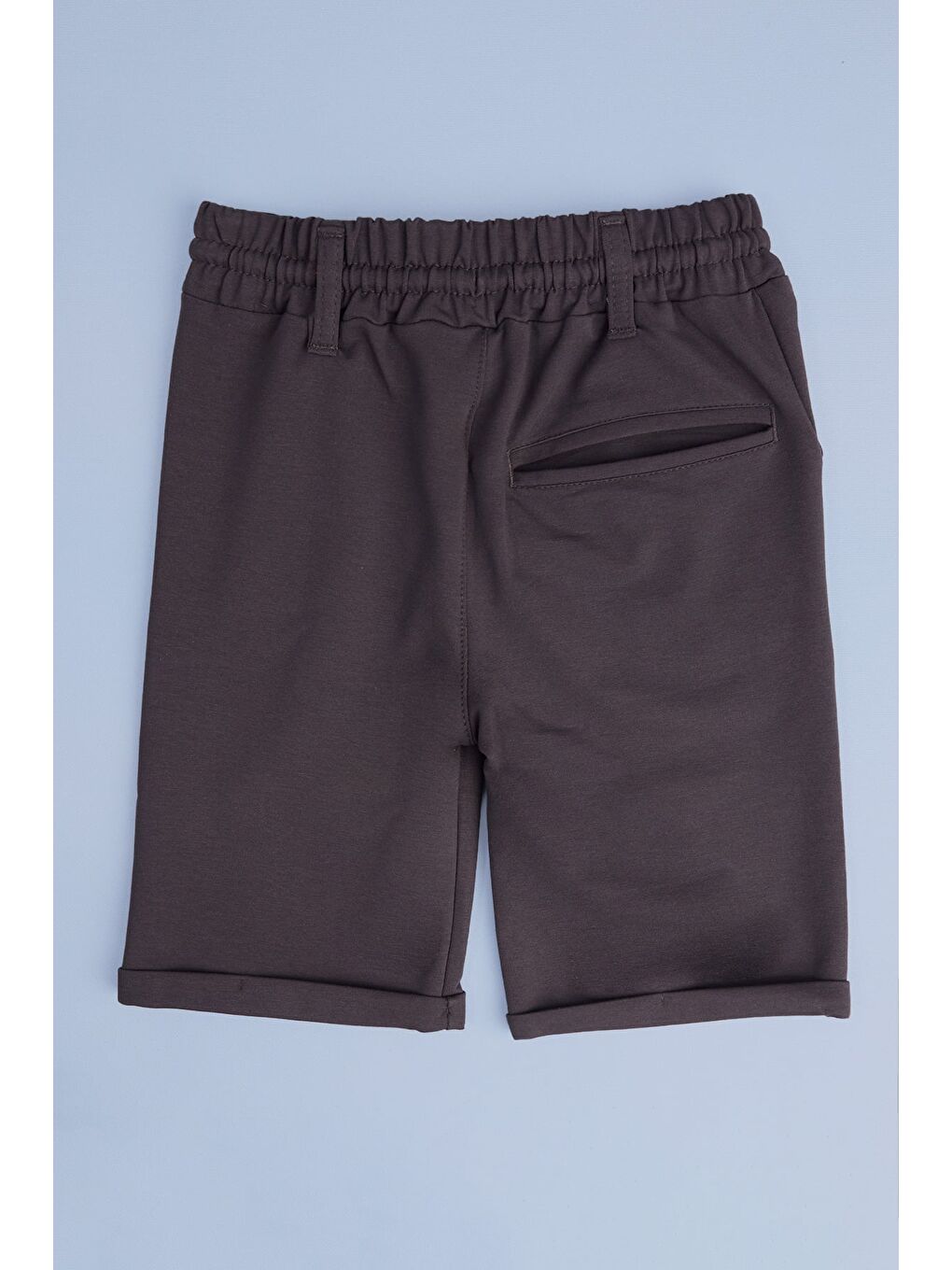 Gri Beli Bağlamalı Duble Paça Erkek Çocuk Kapri-1