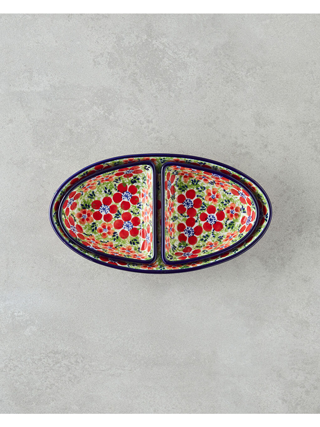 Beyaz Botanic Stoneware 3 Parça Sunumluk 23x12x4 Cm Renkli-2