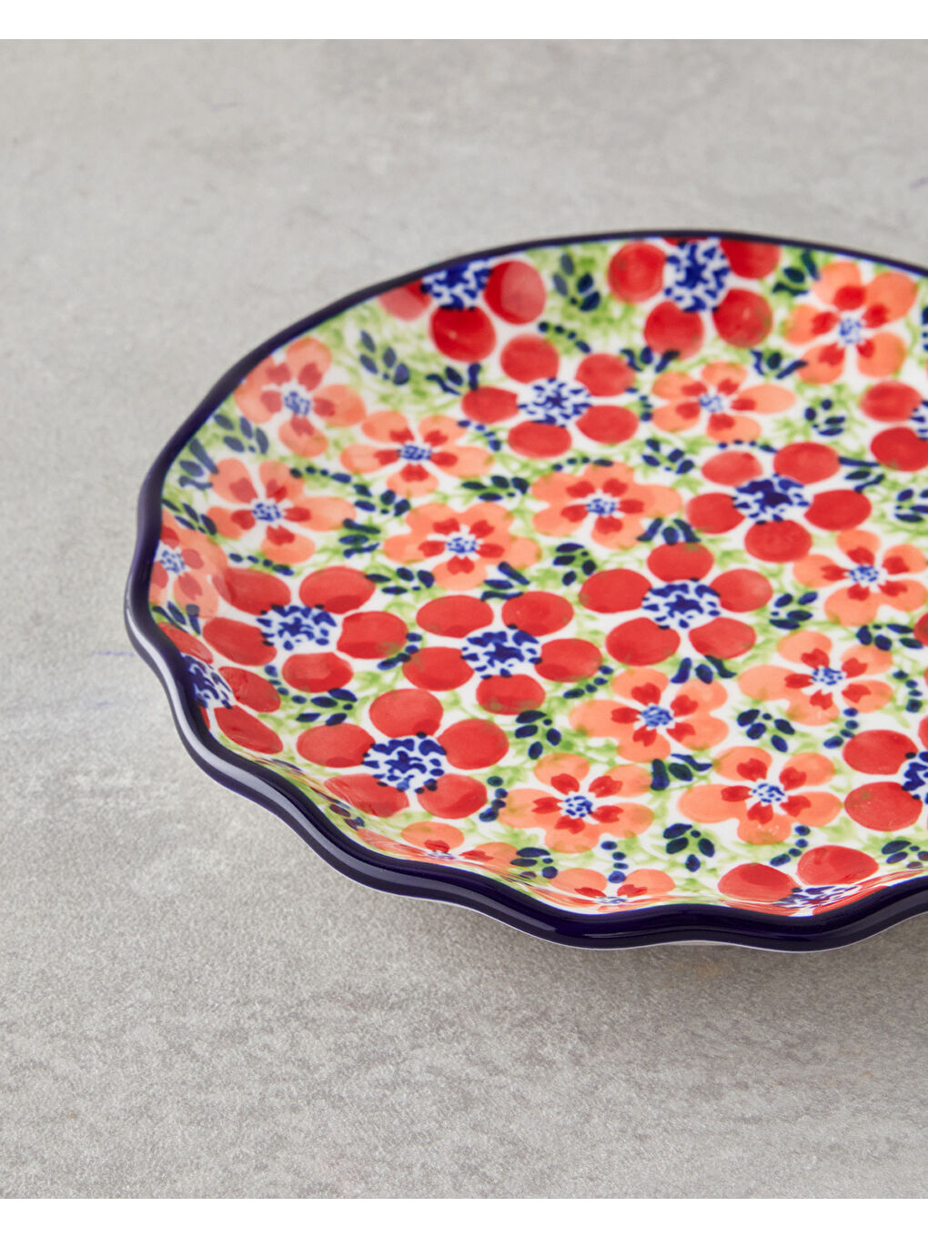 Beyaz Botanic Stoneware Pasta Tabağı 16 cm Renkli-2