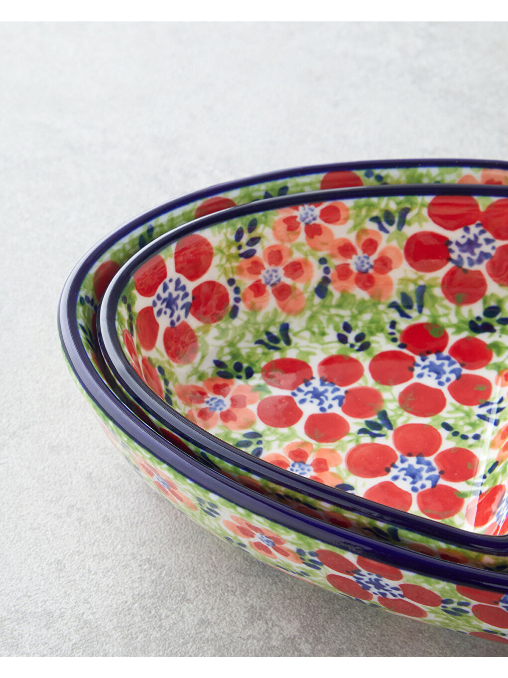 Beyaz Botanic Stoneware 3 Parça Sunumluk 23x12x4 Cm Renkli-3