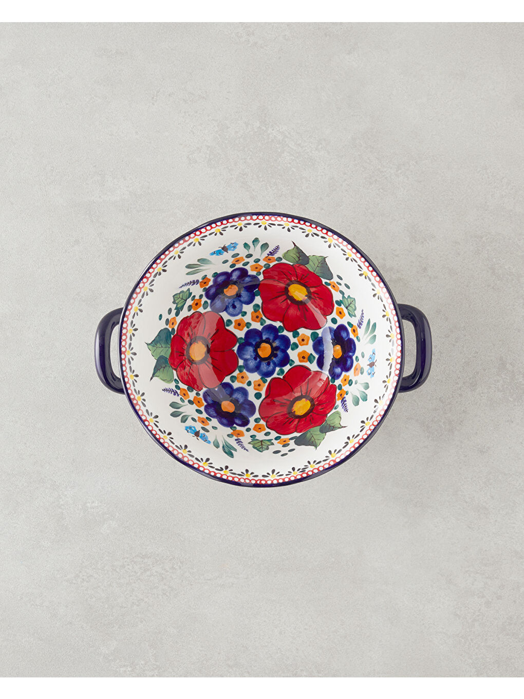 Beyaz Whimsy Stoneware Kase 26 cm Renkli-1