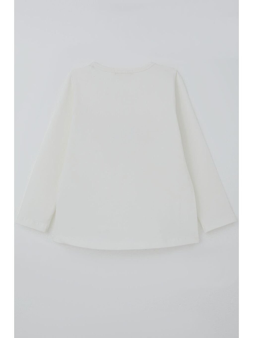 Kız Çocuk Uzun Kollu Tişört Arkadaş Temalı Minnoş Ayıcıklar Ekru (3-8 Yaş)-3