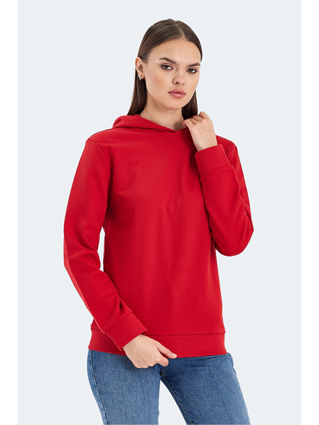 KATHY IN Kadın Kırmızı Sweatshirt-5