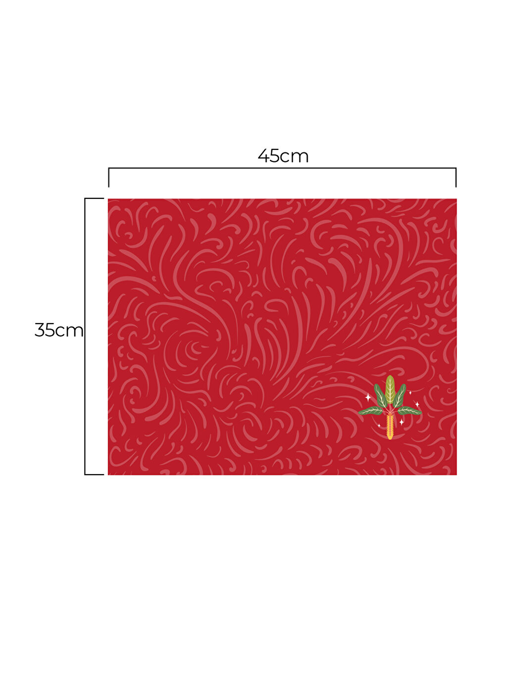 Flamora Tropikal Palmiye Flamingo Desen Turna Temalı 4'lü Dekoratif Kırlent Kılıf Seti Pembe-Kırmızı-1