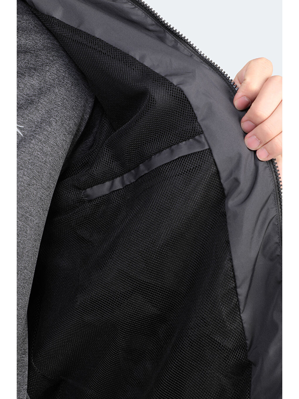 OFANS Erkek Koyu Gri Yağmurluk-5