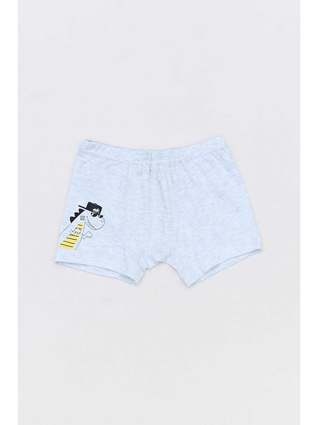 Sarı Dinozor Baskılı Erkek Çocuk 3 Lü Boxer-2