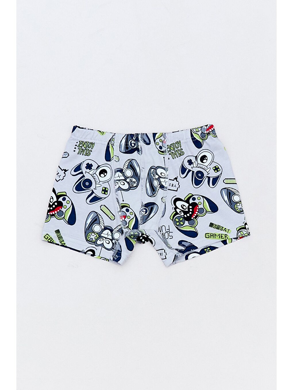 Bej Dinozor Baskılı Erkek Çocuk 3 Lü Boxer-3