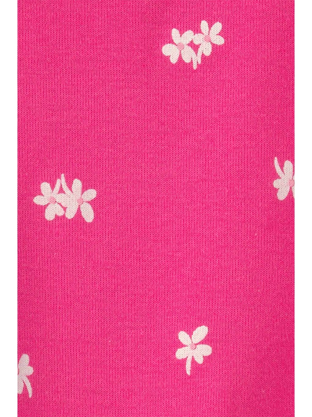 Kız Bebek Kısa Tulum 3 Ay-24 Ay Pembe-1