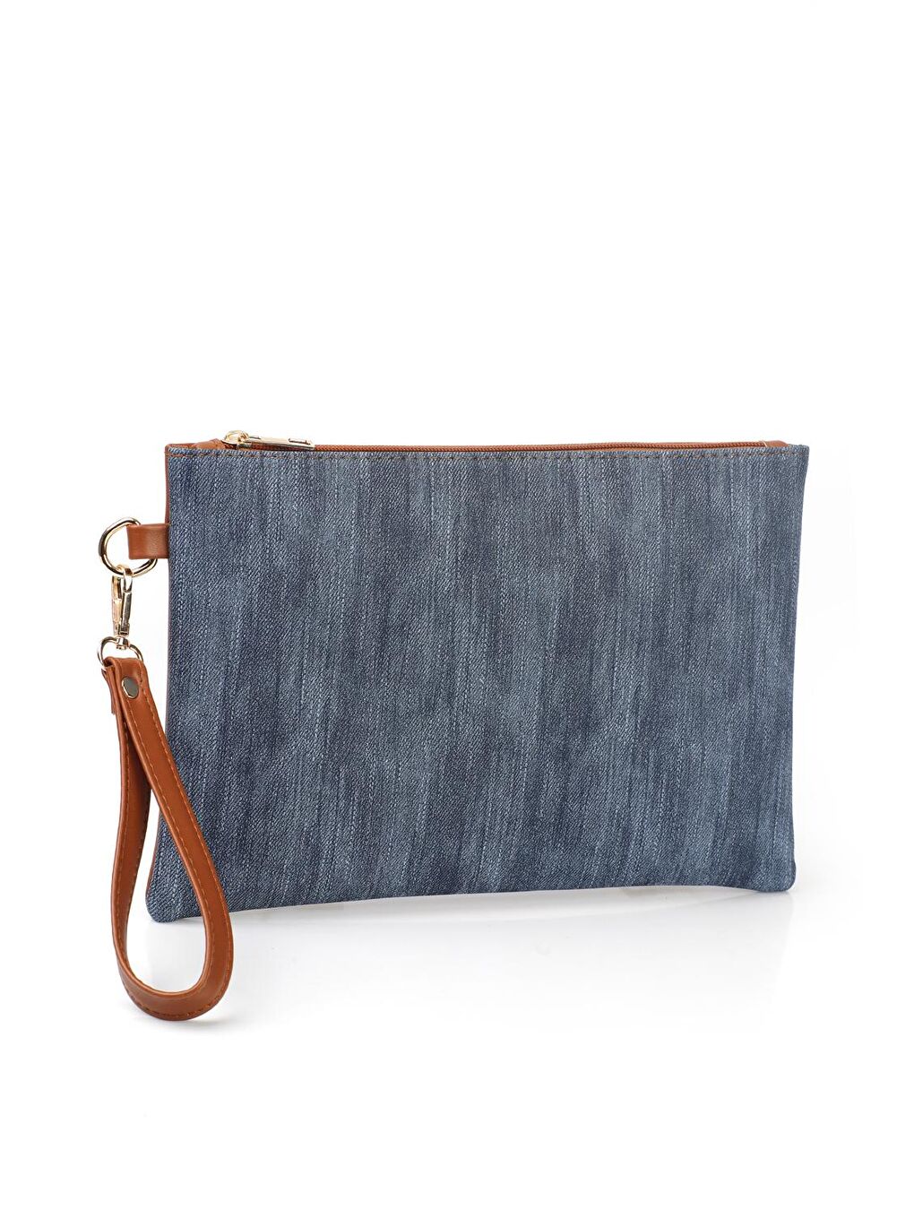 Capone Outfitters Orta Mavi Paris Kadın Clutch Çanta