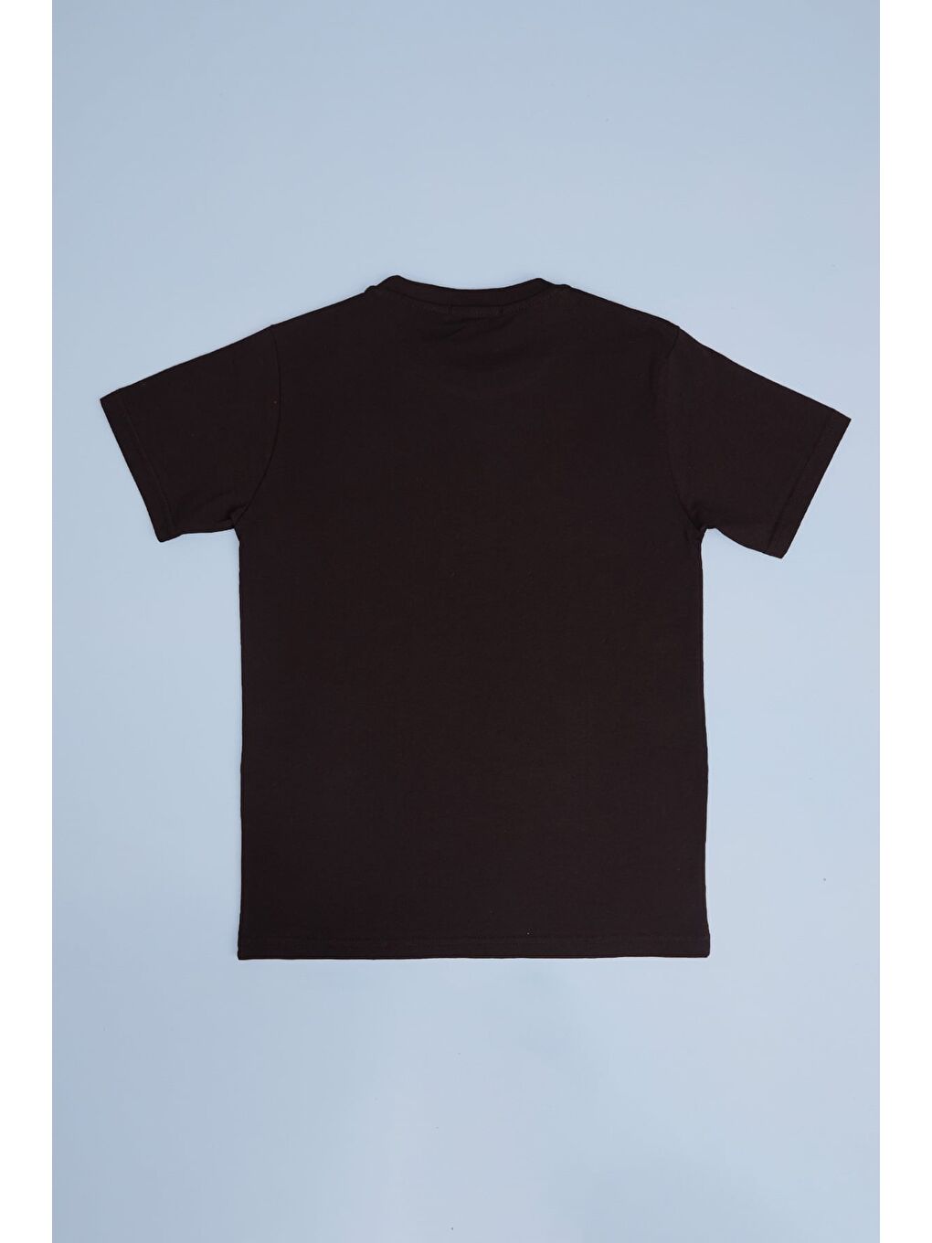 Siyah %100 Pamuk Baskılı Erkek Çocuk Oversize Tişört-1