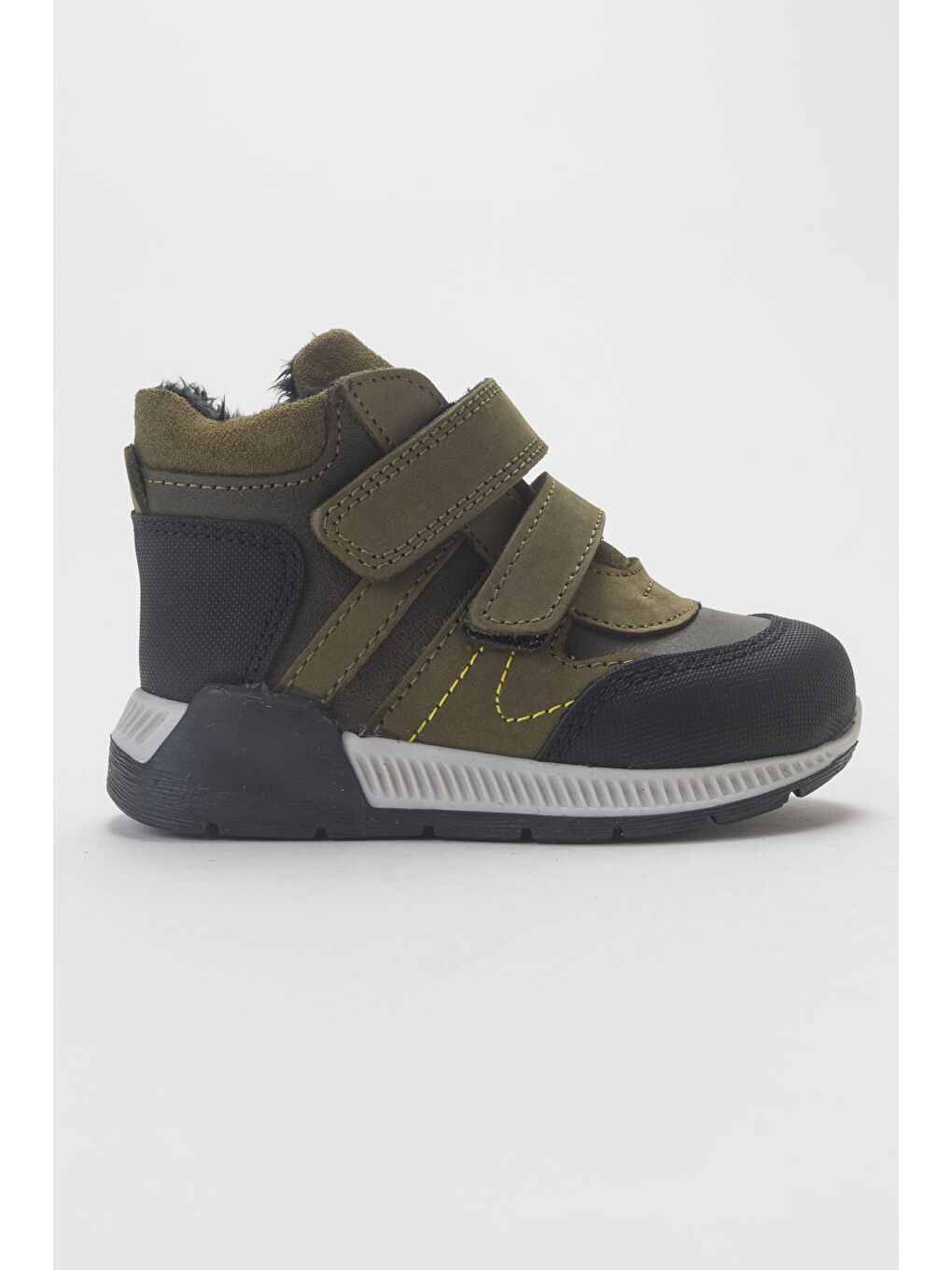 Erkek Çocuk Haki Hakiki Deri Suya Dayanıklı Anatomik İlk Adım Bot-3