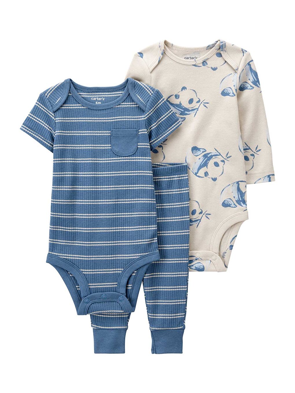 Mavi Erkek Bebek 3Lü Set