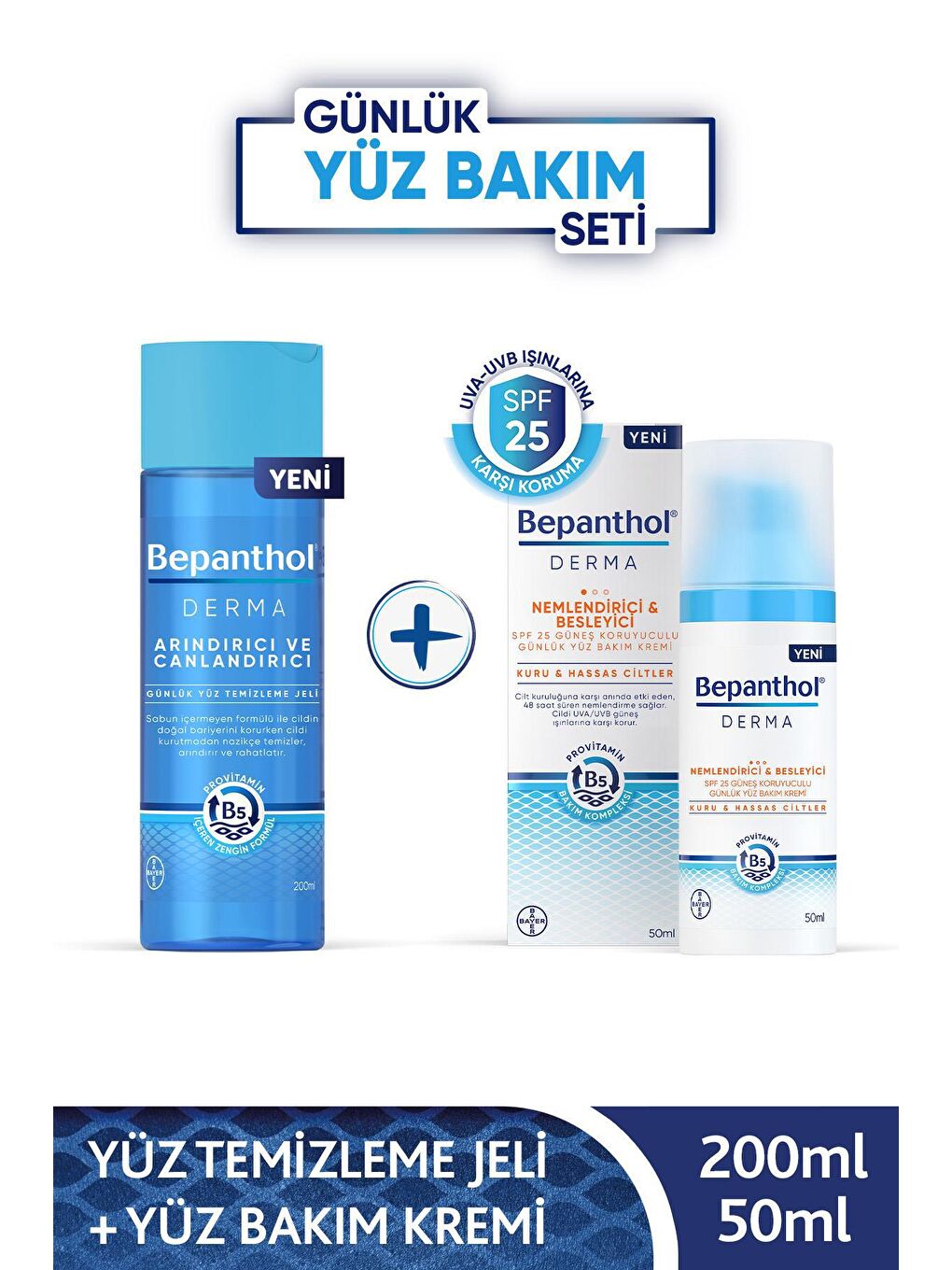 Bepanthol Şeffaf Derma Nemlendirici&Besleyici SPF25 Yüz Kremi 50ML +Arındırıcı&Canlandırıcı Yüz Temizleme Jeli 200ML - 4