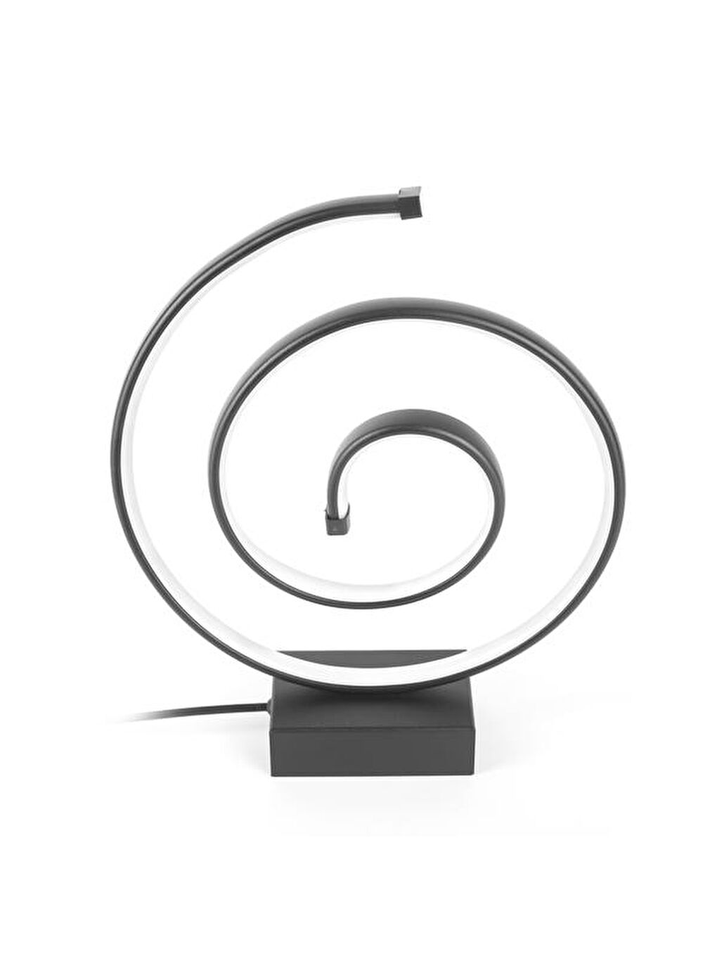 Salyangoz Led Abajur - Siyah - 43 cm-3