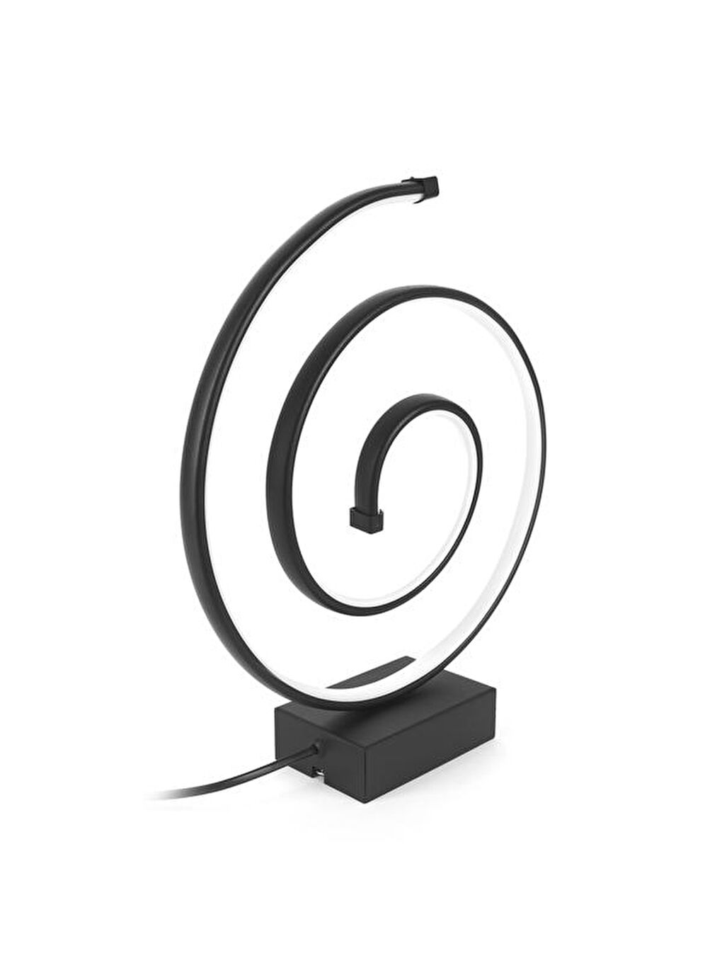 Salyangoz Led Abajur - Siyah - 43 cm-4