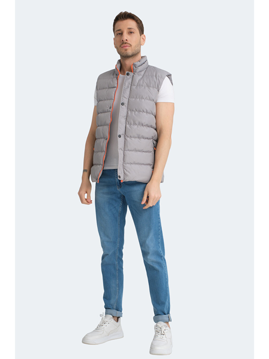 HELEN Erkek Koyu Gri Yelek-6